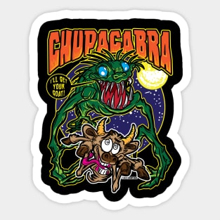 I'll Get Your Goat Chupacabra Sticker